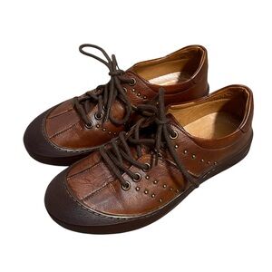 Spring Step Sosa Shoes Women’s brown leather sneakers